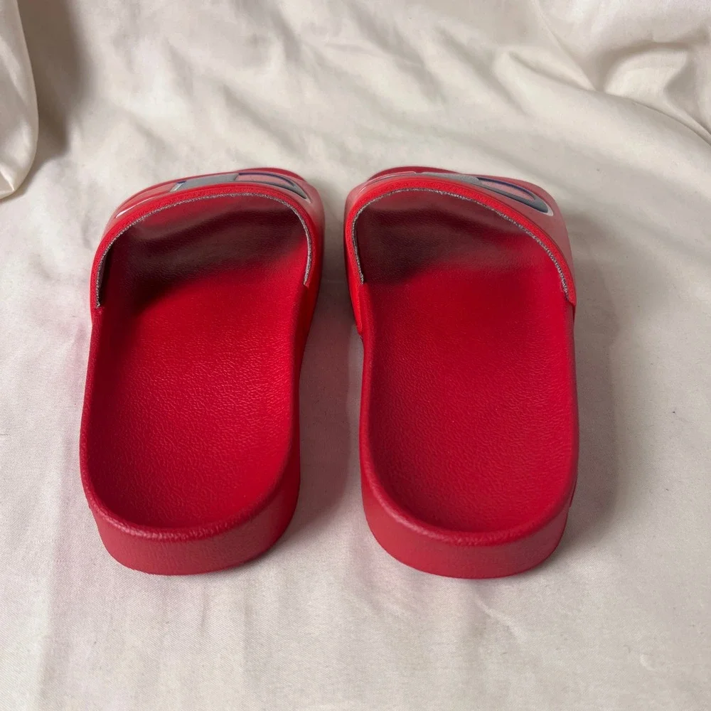 Champion Kids IPO Slides Red Blue White Athletic Sandals C Logo Slip On Shoes
